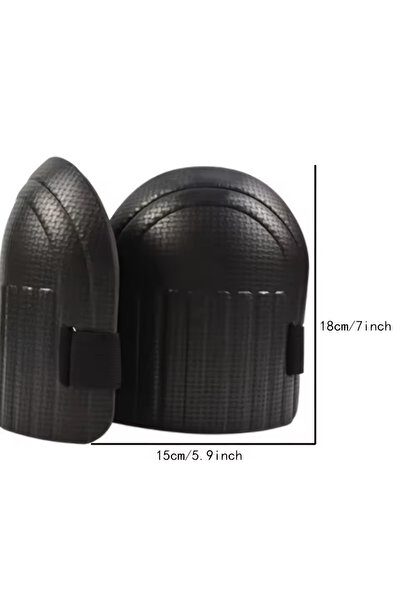 Choice وسادات ركبة من إسفنج EVA باللون الأسود، قطعتان، واقية وناعمة للعمل، سل...