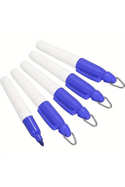 choice2 blue 5 Pcs Mini Permanent Markers, Golf Ball Marker Pen with Keychain...