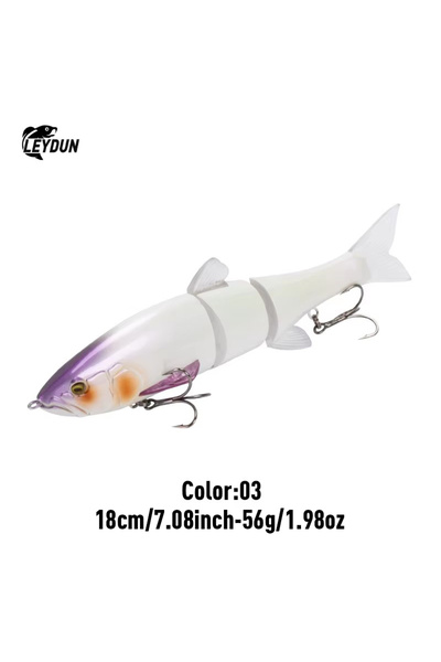 Choice 03 LEYDUN DOWZ SWIMMER 180SF 2oz طُعم صيد بطيء عائم ثلاثي المفاصل منزل...