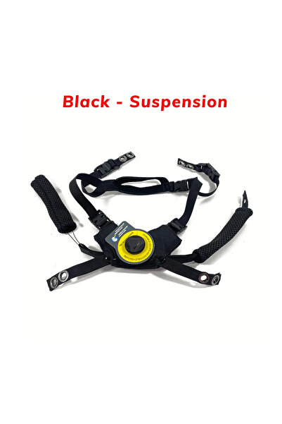 Choice1 نظام تعليق خوذة تكتيكية أسود اللون، مزود بحبل تعليق وحزام ذقن، مناسب ...