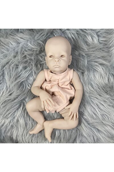 Choice طقم دمية غير مطلية بعيون بنية من MRB مقاس 18 بوصة من الفينيل، طقم دمية...