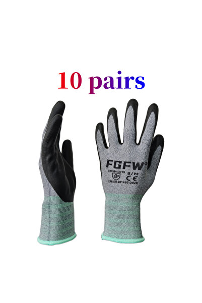 Choice قفازات عمل من النتريل قابلة للتهوية من M-code - سباندكس ناعم ومتين EN3...