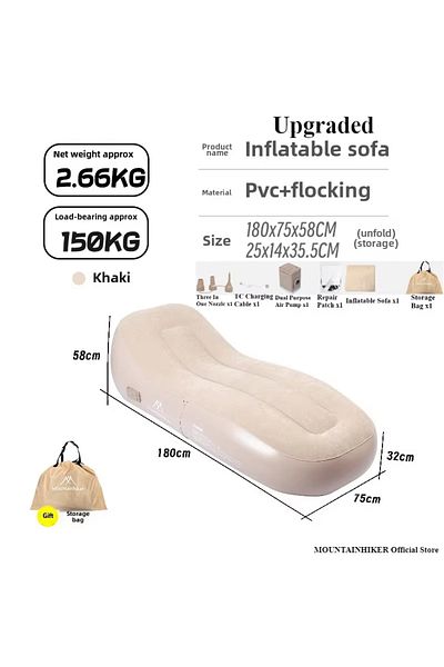 Choice Sofa Square Pump MOUNTAINHIKER Fast Inflatable Air Sofa Bed Outdoor Portable Air Mattress Lazy Campi