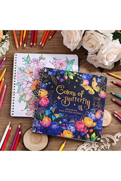 Choice Butterfly Color 30 Sheets Flowers And Forest Coloring Books 30 Different Patterents Sketchbooks for