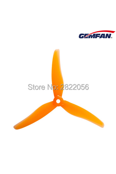Choice 2 pair Orange 4 pcs/ 2 pairs Gemfan 51433 5inch 3 blade/ tri-blade Propeller Props CW CCW Brushless