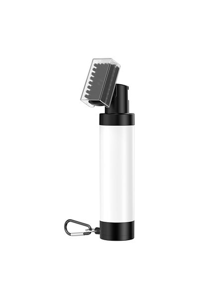 Choice WHITE Splash Golf Water Brush - Retractable Brush with Nylon-Bristles Head - Wide Cleaning Coverage