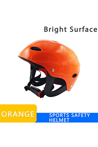 Choice خوذة رياضية مائية معتمدة من 15 لونًا برتقاليًا، قوارب الكاياك، التجديف...