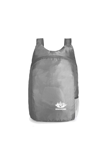 Choice Gray Outdoor Neutral Waterproof Foldable Backpack Large Capacity Portable Camping Hiking Day Bag Run