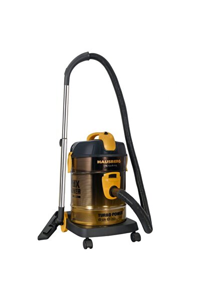 Hausberg Vacuum Cleaner HB-2835AU, 21 liters, 2200-2400 W, Black / Yellow