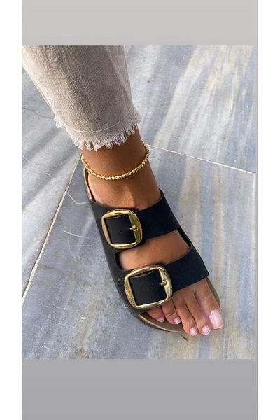 marsel aksesuar Dorika Gold Colored Vip Anklet