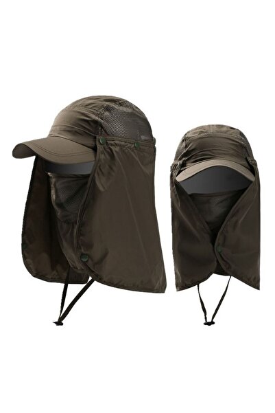 Choice Army green Summer Fishing Sun Hat Baseball Cap Outdoor Neck Face UV Su...