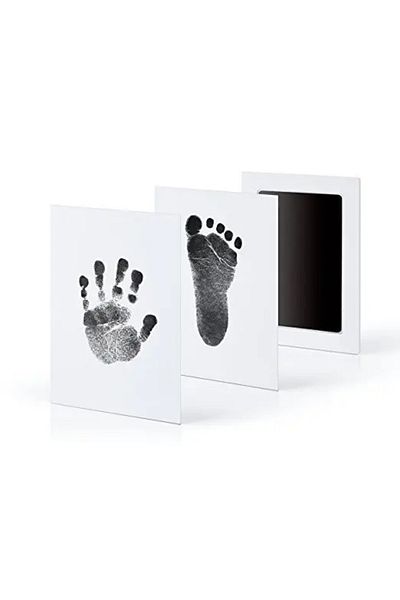 Choice Black Baby Care Non-Toxic Baby Handprint Footprint Imprint Kit Baby Souvenirs Newborn Footprint Ink