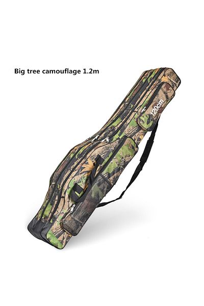 Choice Leaves 1.2M 1.2m/1.5m three-layer foldable large belly sea fishing bag, double shoulder fishing rod