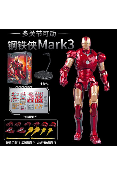 Choice1 MK3 Original LED FondJoy Iron Man MK42 MK43 MK46 MK1 MK2 MK3 MK4 DIY Toys Action Figure Tony Stark C