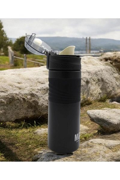 tüftürük 550 ml Stainless Steel Thermos - Daily Sports Outdoor Camping Hot Cold Leak Proof Flask