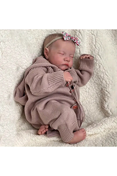 Choice دمية طفل حديث الولادة ليفي أويك، عيون مغلقة، مقاس 19 بوصة، جلد ثلاثي ا...