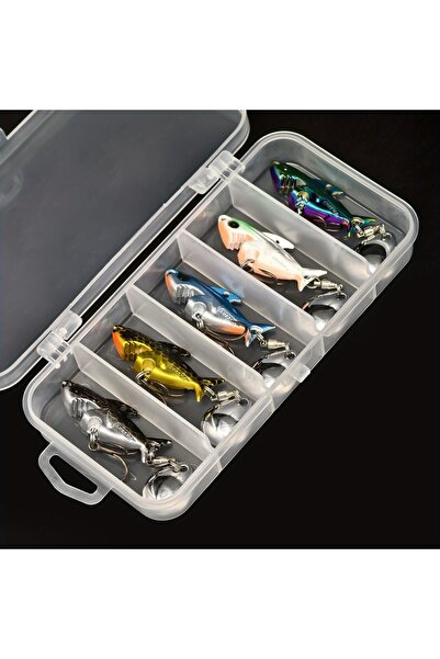 Choice FCP-568-ABCDE ANFS مجموعة طُعم صيد معدني فاخر غاطس من قطعة واحدة/5 قطع...