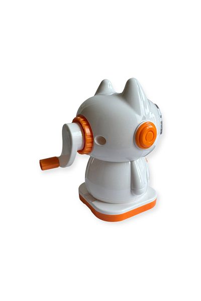 Polin Mechanical Pencil Sharpener with Cat Design, Rotating Lever, 4 Color Options