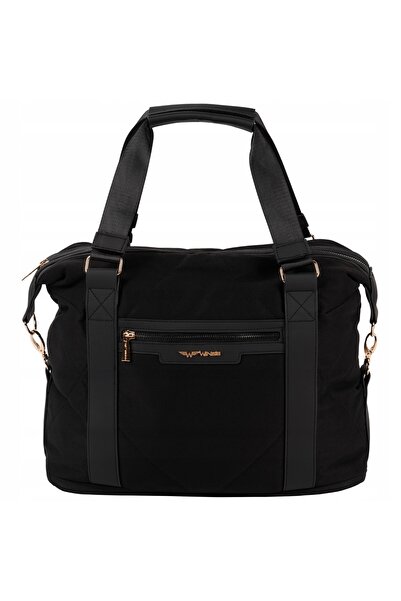 WINGS BRAND WINGS KISKADEE Large Luxury Travel Bag 20L Black Hand Luggage