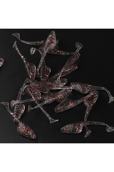 Choice 40 مم 04 20 قطعة/العبوة متعددة الألوان 40 مم 0.75 جرام طعم ناعم ذيل مج...