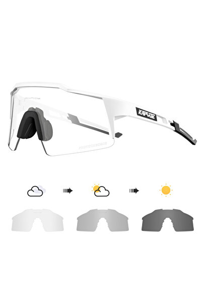 KAPVOE نظارات شمسية لركوب الدراجات للرجال والنساء بعدسات فوتوكروميك-1 KE9023-...