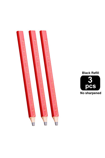 Choice 3 أقلام رصاص سوداء بدون مبراة، 10 قطع، أقلام رصاص مخصصة للنجارة، موقع ...