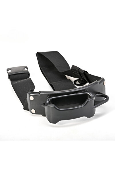 Choice حزام صيد أسود قطعة واحدة، حزام دعم خصر قضيب الطعم، دعامة صيد، إدخال مؤ...