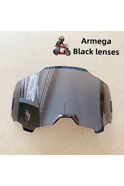 Choice Black lenses Motorcycle glasses Replacement Goggle Lenses, 5 Colors, HiPER Mirror,Moto Dirt Bike Mot