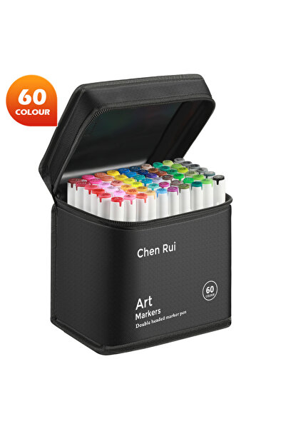 Choice مجموعة من 60 لونًا من أقلام التحديد الفنية الاحترافية للرسم الفني، أقل...