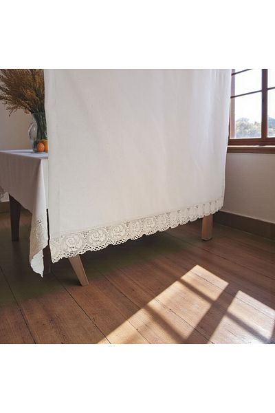 Cotopia Buldan Curtain Simple Linen Lace Vintage