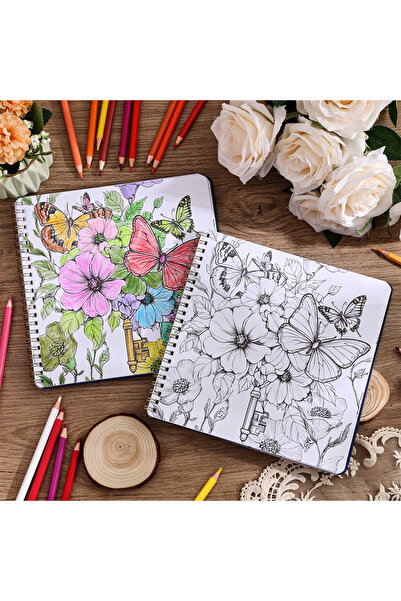 Choice Butterfly Color 30 Sheets Flowers And Forest Coloring Books 30 Different Patterents Sketchbooks for