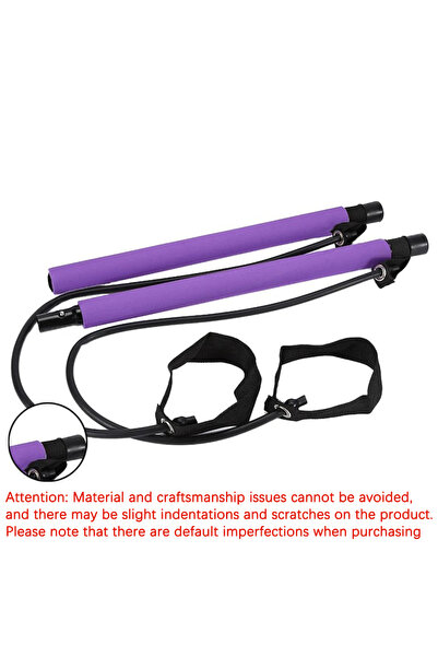 Choice9 مجموعة بيلاتيس أرجوانية مع أشرطة مقاومة، بيلاتيس يوغا متعدد الوظائف، ...