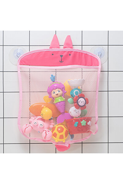 Choice لعبة استحمام الطفل باللون الوردي، حقيبة شبكية للحمام بتصميم مصاصة، سلة...