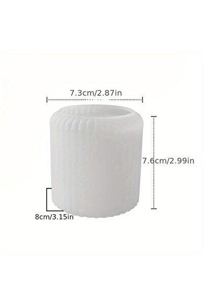 Choice 1Pc mold Striped Candle Cup Silicone Mold DIY Gypsum Concrete Jewelry ...