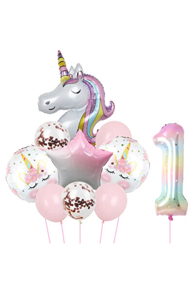 Choice بالون يونيكورن آخر 1 قوس قزح يونيكورن بالون رقائق معدنية 40 بوصة موضوع...