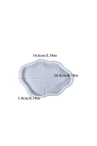 Choice قالب سيليكون DIY مصنوع يدويًا على شكل سحابة صينية قالب سيليكون لتزيين المجوهرات صينية قالب راتنج المنزل D