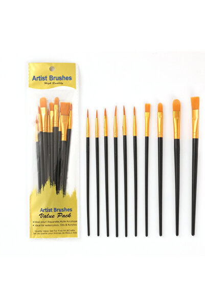 Choice فرشاة الرسم الزيتي البلاستيكية السوداء، فرشاة الرسم الأكريليكية، أدوات...