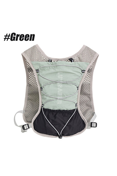 Choice سترة ترطيب الجري باللون الأخضر خفيفة الوزن وجيدة التهوية وقابلة للتعدي...