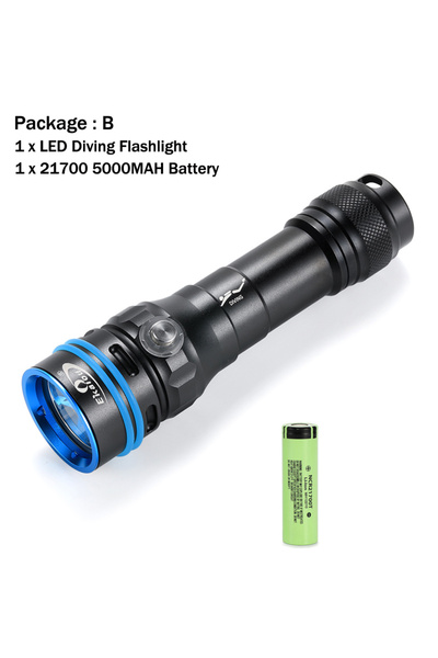 Choice Lithium Ion Battery White Light Package B Ekaiou 3000 Lumens Super Bright SFT40 LED Diving Flashligh