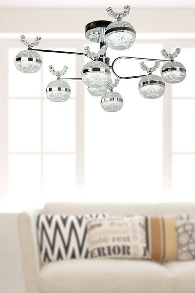 Begüsa Lord Ledli 8.Li Avize Krom Kaplama