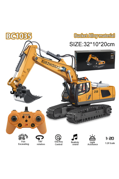 Choice رقم BC1035 شاحنة قلابة من سبائك معدنية 9CH تعمل بالتحكم عن بعد بمقياس ...