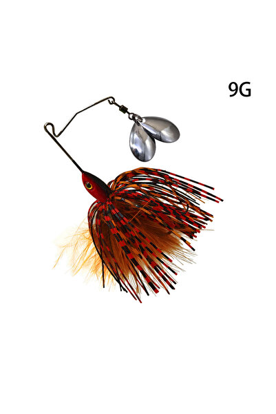 Choice طُعم صيد السمك الدوار Mycena 7G/9G أحمر 08 طُعم Chatter bait Blade Jig...
