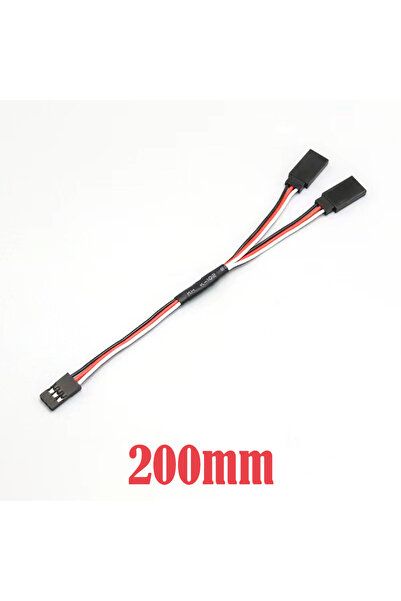 Choice كابل تمديد سيرفو 200 مم 1 إلى 2 بطول 150 مم/200 مم، مناسب للسيارات/السفن/الطائرات النموذجية، مسار واحد