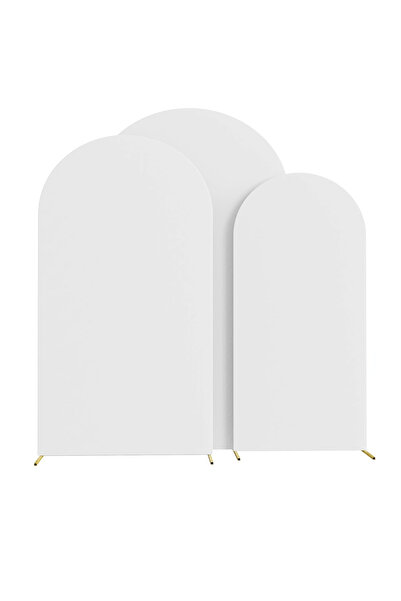 Choice 50 × 120 سم (4 أقدام) S (غطاء فقط) غطاء حامل قوس قطعة واحدة لتزيين باب زهور الزفاف من البوليستر المرن S