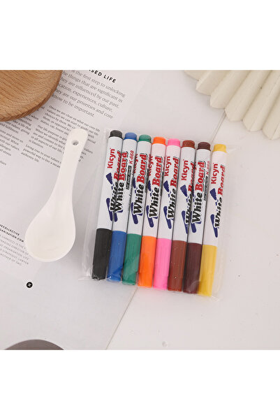 choice2 8 قطع مع ملعقة 8/12 لونًا من فرشاة الرسم السحرية العائمة للطلاب، أقلا...