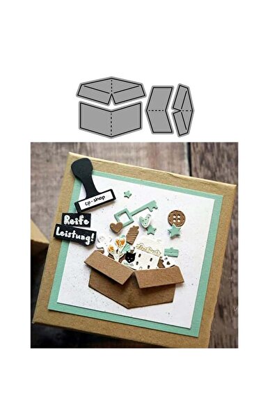 Choice قوالب تقطيع معدنية على شكل صندوق لأعمال سكرابوكينغ/ألبومات الصور، ونقش...