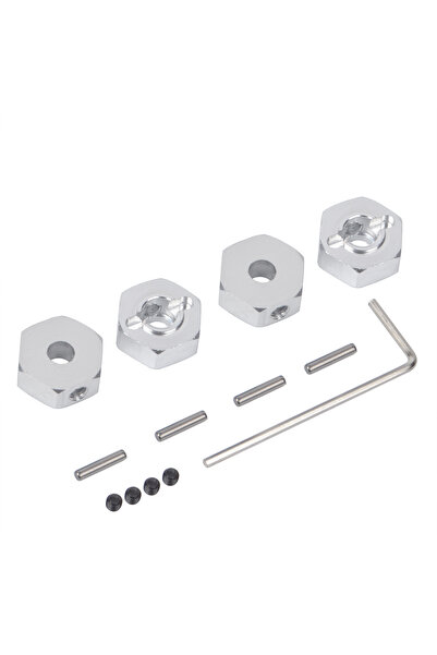 Choice 4 قطع من محاور العجلات السداسية المصنوعة من الألومنيوم مقاس 6 مم و12 م...