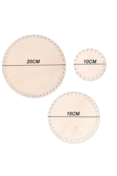 Choice1 مجموعة من 3 قطع من قواعد سلال كريش البيضاوية الفارغة المصنوعة من الخش...
