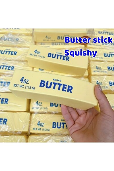 Choice عصا زبدة إسفنجية صفراء فاتحة (قطعة واحدة): لعبة ناعمة صفراء اللون، وزن...