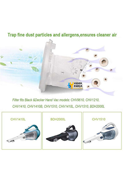 Ozba Ticaret Black & Decker Compatible Dv 1810 El Vacuum Cleaner Dust Filter